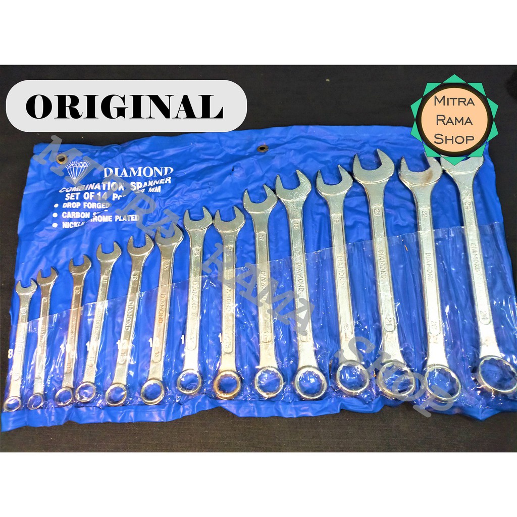Kunci Ring Pas Set 8-24mm DIAMOND ORIGINAL