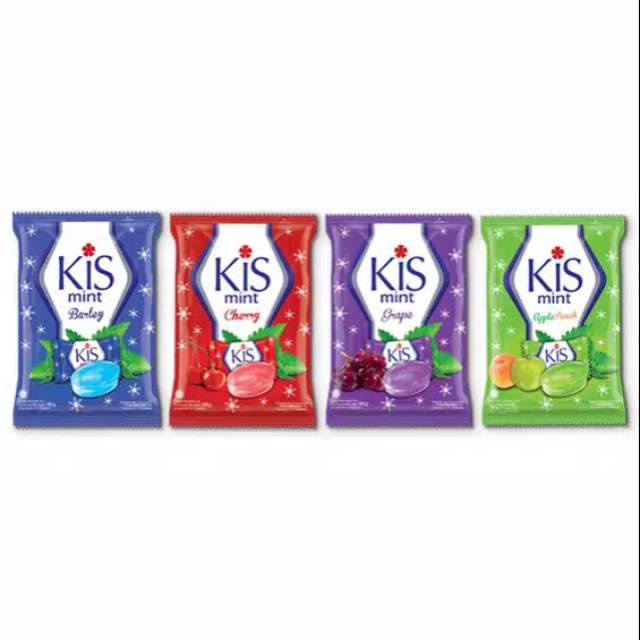 

Permen Kis Mint Cherry, Apple, Barley, Grape 125gr (Isi 50butir) Sak