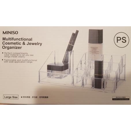 Produk Terbaik] Tempat Box Kosmetik make up, Lipstik peralatan kecantikan By Miniso
