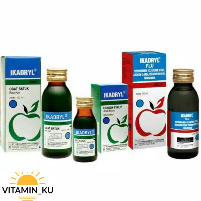 IKADRYL Sirup - FLU, BATUK / COUGH, obat flu &amp; batuk