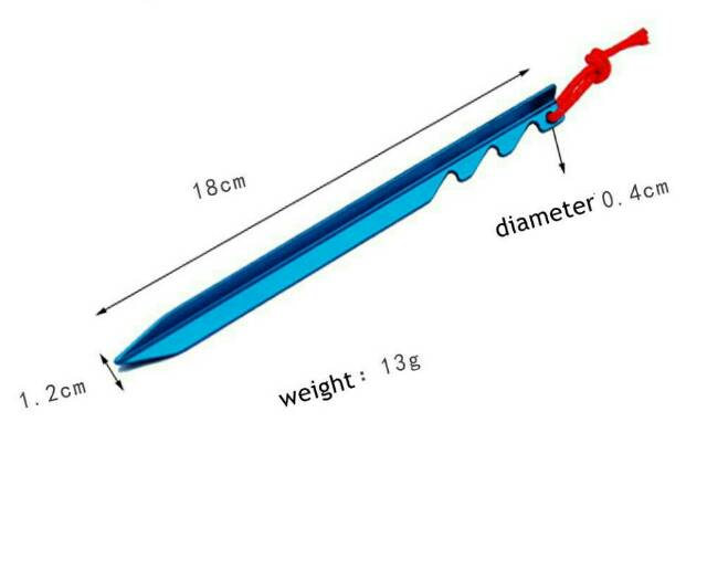 Pasak Aluminium adjustable aluminum Alloy triangle Y stake nail camping outdoor