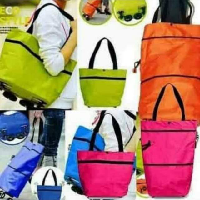 Tas trolley lipat/tas trolley