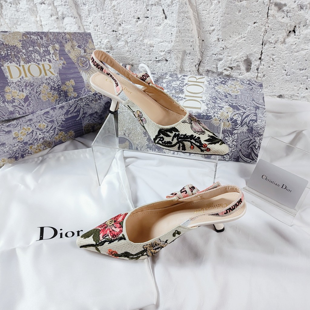 Dr A6063 Flowery Slingback Pump