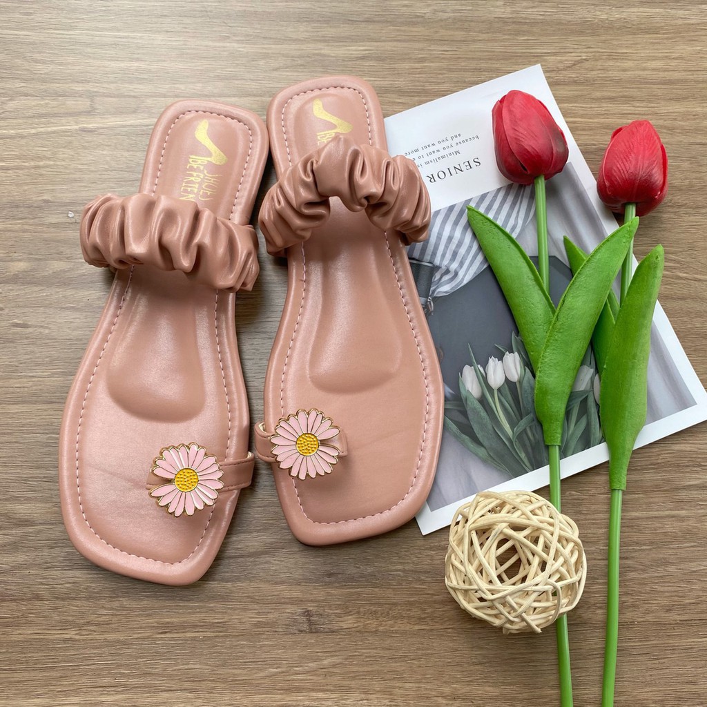 SANDAL TEPLEK WANITA SUNFLOWERS