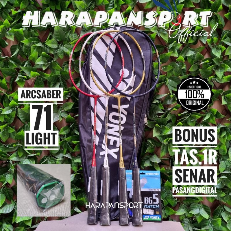 RAKET BADMINTON YONEX ARCSABER 71 LIGHT ORIGINAL 100%