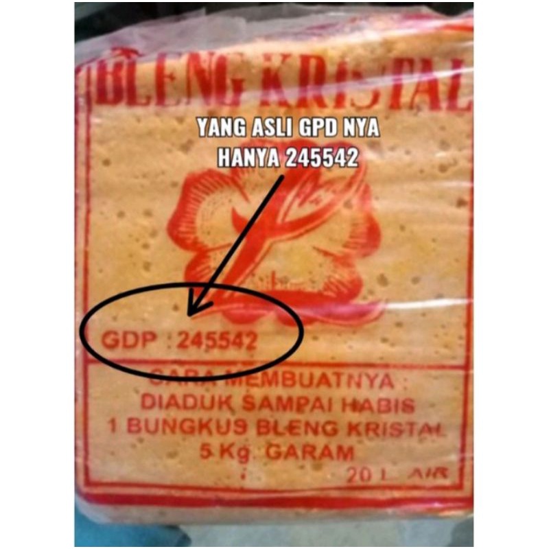 

BLENG Kristal/BLENG Obat krupuk ASLI (1kg)