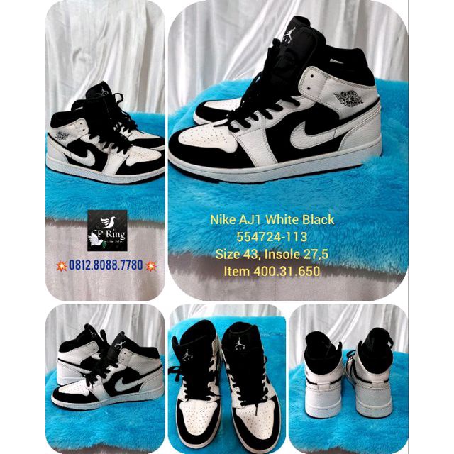 Nike AJ 1 White Black