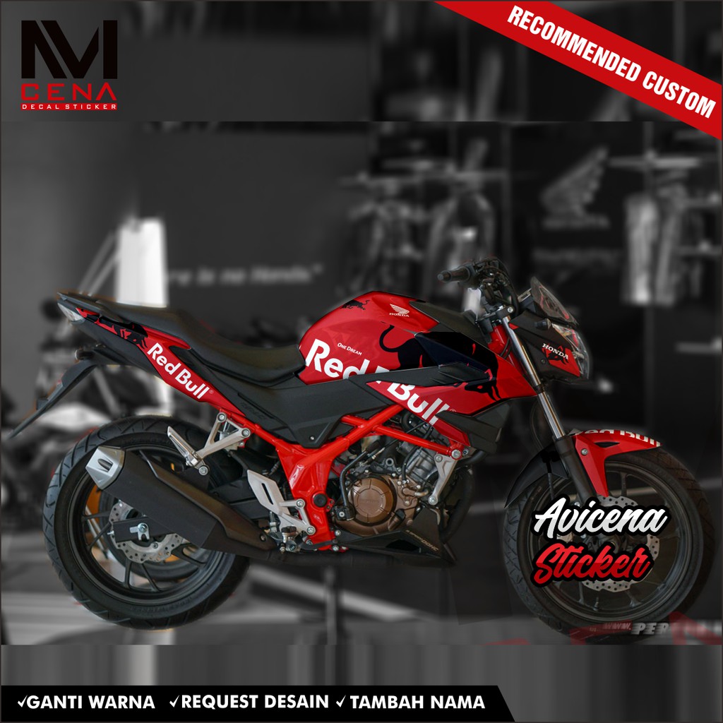 Sticker Striping Decal CB 150R 2018 2019 2020 Full Body Decal Sticker CB 150R V3 Full Body Red Bull