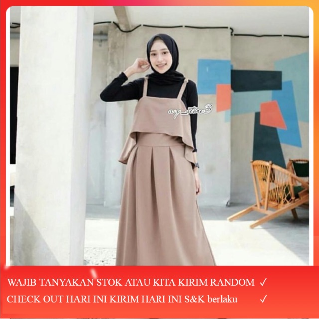 TERMURAH  ROK LYRIN OVERALL LIRA JUMPSUIT LAYER OUTER PREMIUM