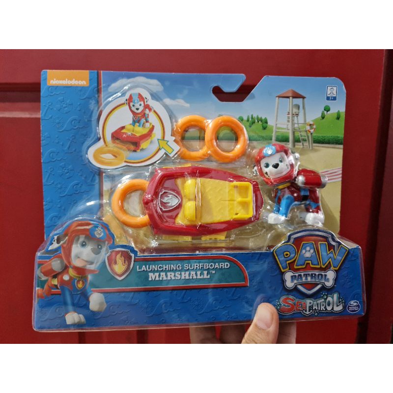 paw patrol launching surfboard chase. rubble. skye  rocky. zuma