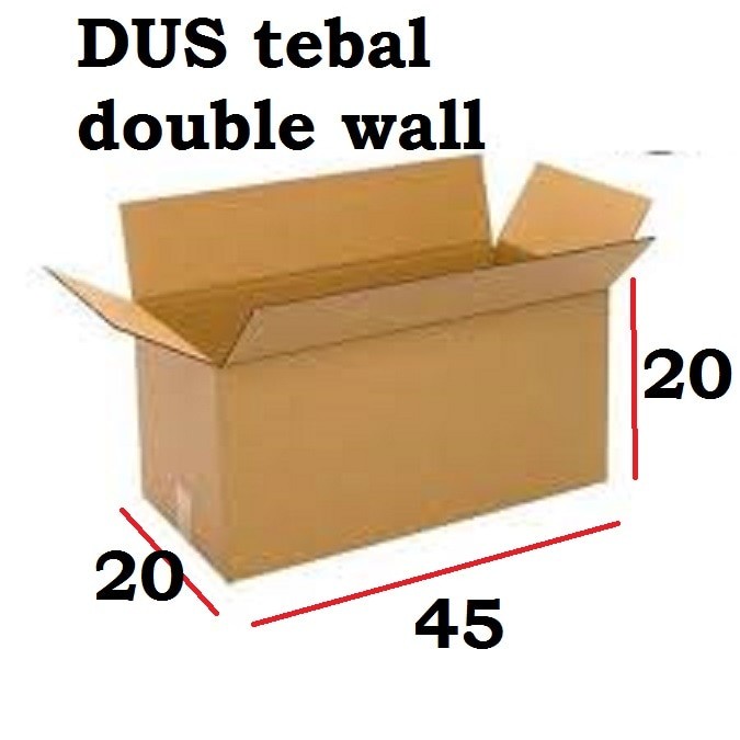 

File-Box- Kardus Tebal / Double Wall T:7Mm / Uk. 45X20X20 Cm - Cokelat Muda -Box-File.