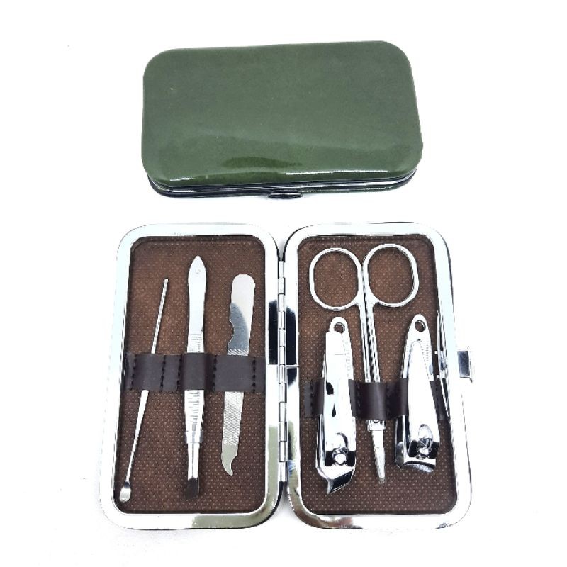 1set Menicure pedicure set 6 in 1 stainles