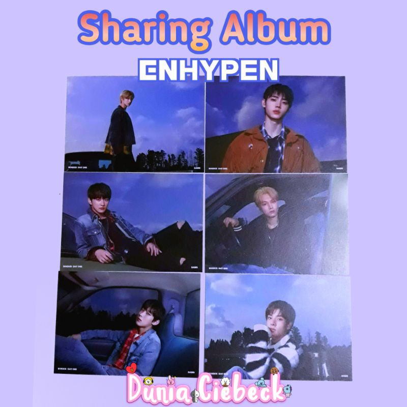 Postcard ENHYPEN Album BDO Dawn (free Photocard unofficial)