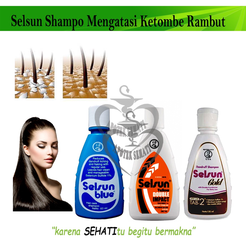 Selsun Shampoo Anti Ketombe All Variasi Sampo Selsun Blue Gold Yellow