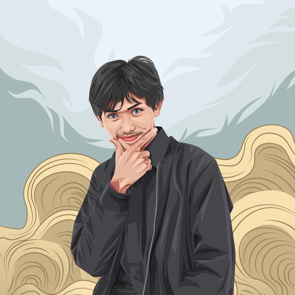 Desain Karikatur Vector Vektor vexel wajah untuk ultah wisuda wedding