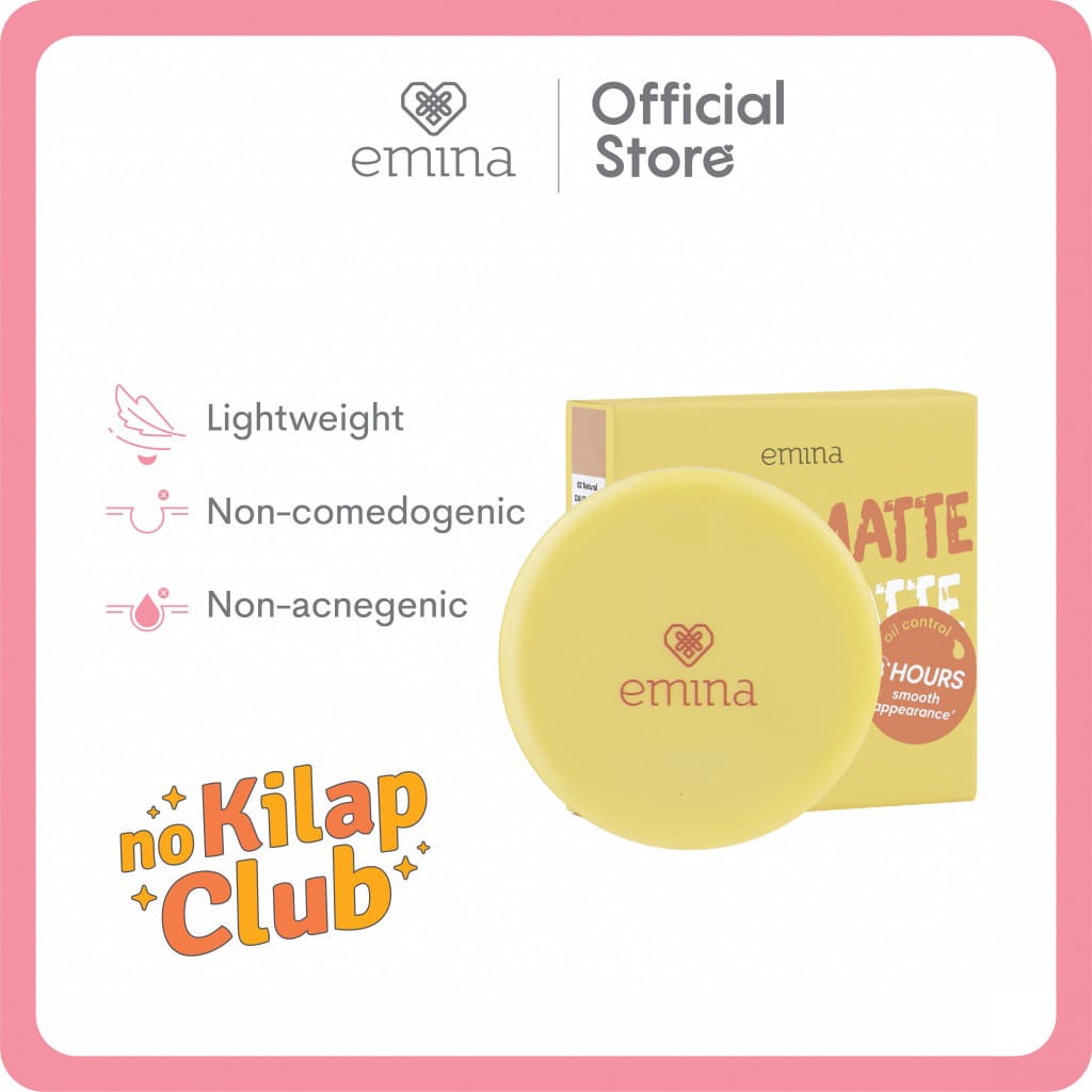 Emina Daily Matte Compact Powder 11 g ~ ORIGINAL 100%