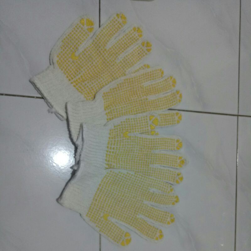 Sarung Tangan tukang bintik kuning bagus