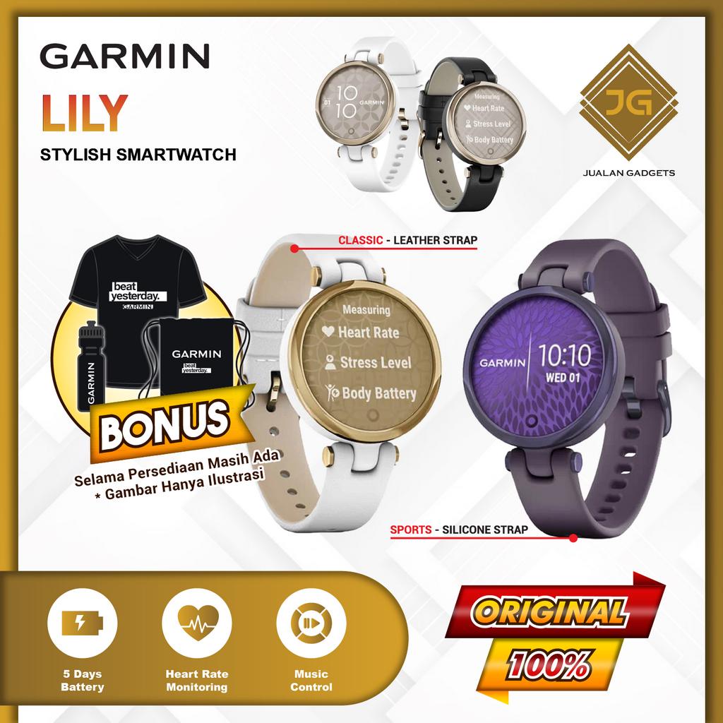 Smartwatch Garmin Lily Stylish Gorilla Glass 3 Garansi Resmi