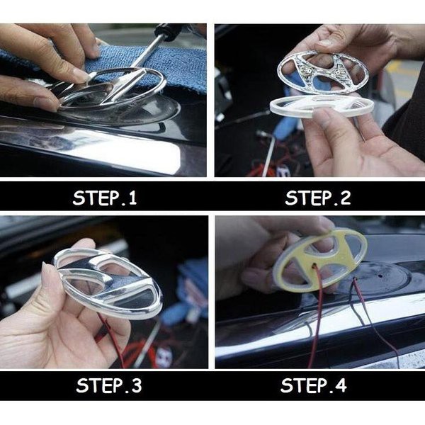 Turun Harga   Sale Emblem Mobil Car Logo Nyala Lampu Led Nissan Grand Livina Serena Xtrail March