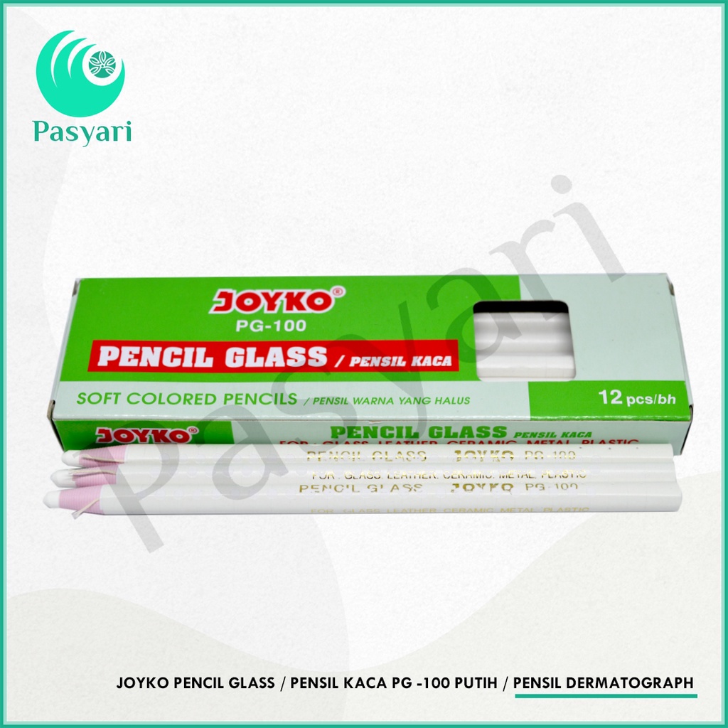 

Joyko Pencil Glass Pensil Kaca PG -100 Putih Pensil Dermatograph