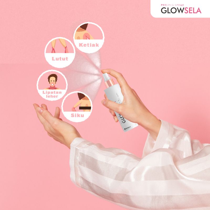 [bisa COD] PEMUTIH KETIAK terampuh GLOWSELA spray | tinggal semprot