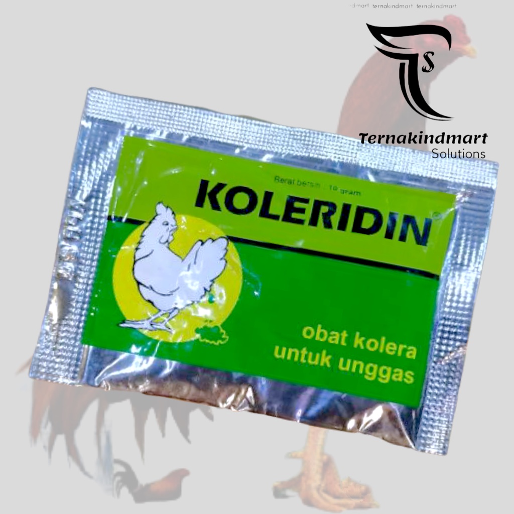 Koleridin 10gram - Obat Berak Hijau Berak Kapur Ayam Bebek Unggas