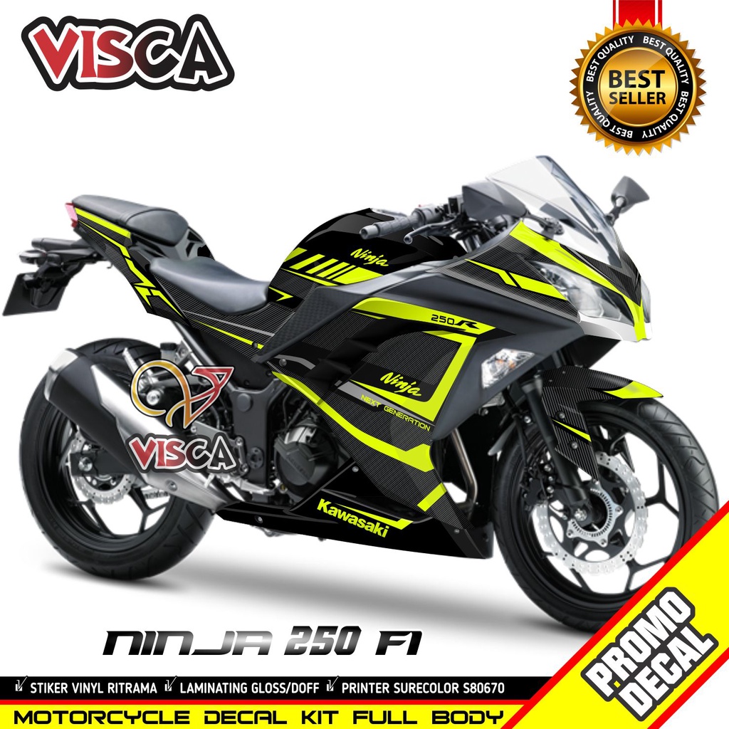 Stiker Ninja 250 Fi Striping Ninja 250 Fi Decal Motor Ninja 250 fi Full Body Stiker Ninja 250fi Deka
