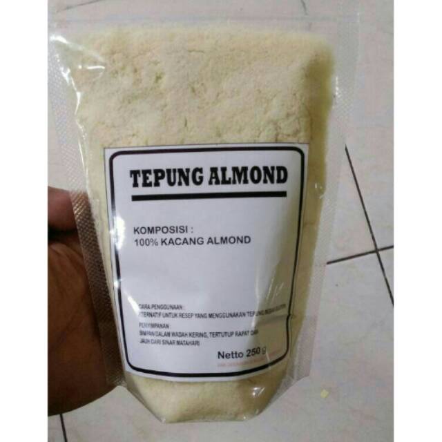 

Tepung Almond Murni Pengganti Tepung Beras Diet Ketogenic 250 Gram