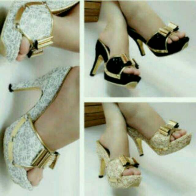 sandal high heels shopee