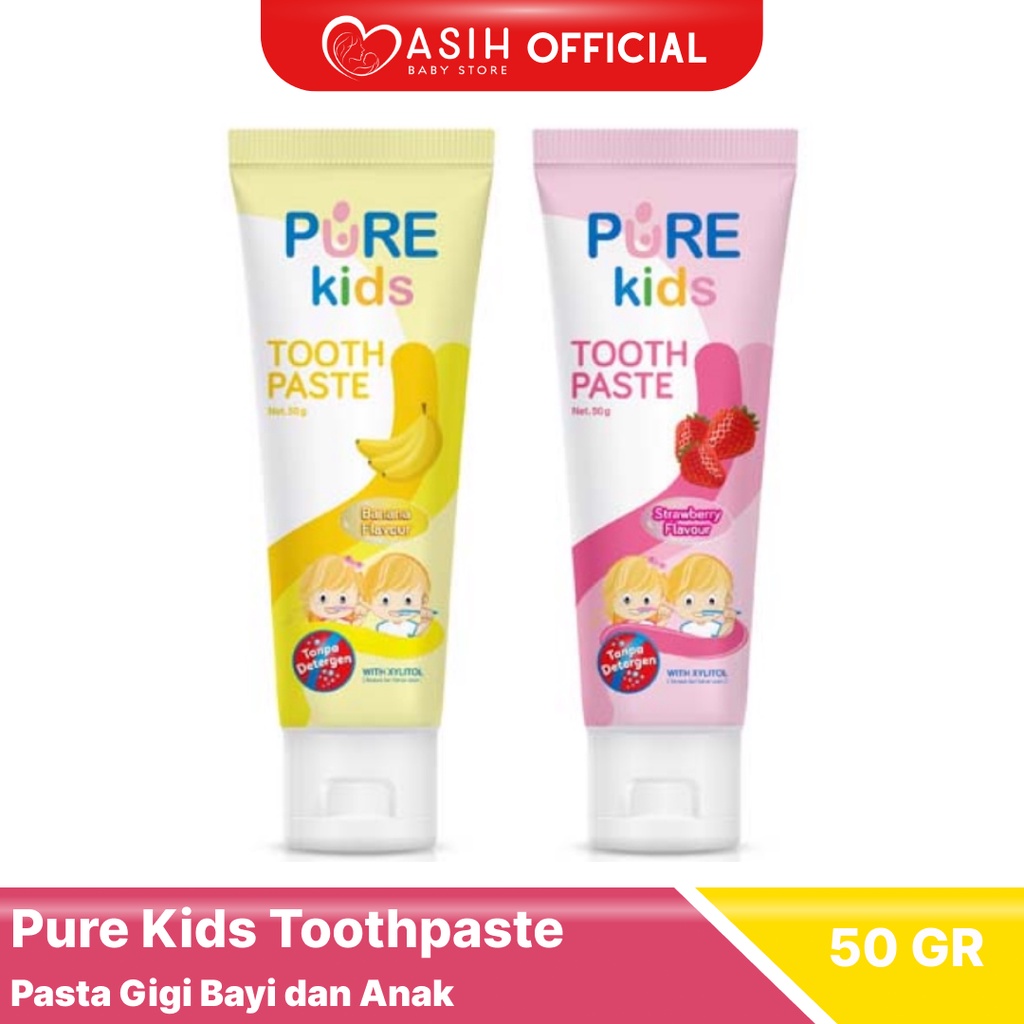 Pure Kids Toothpaste Pasta Gigi Bayi dan Anak Aman Tertelan 50 gr
