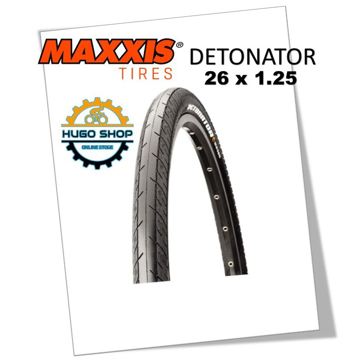 Ban Luar Sepeda Maxxis Detonator 26x1.25 Black