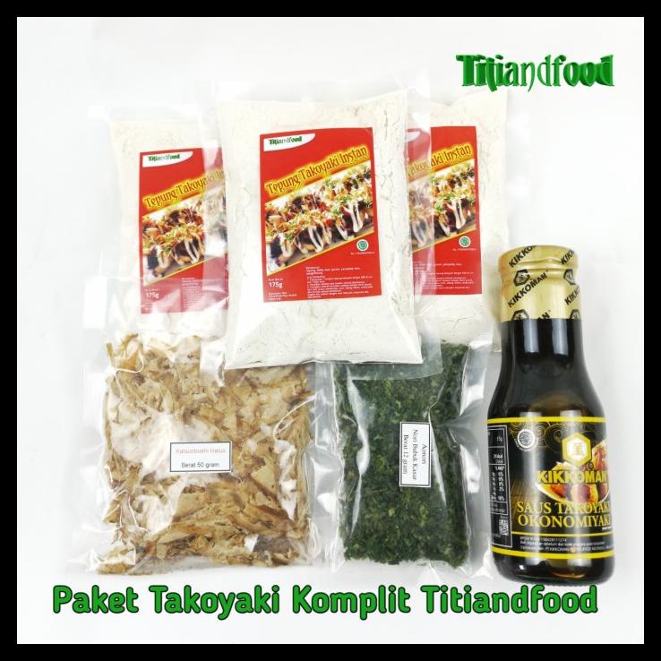 

TERBARUU!! Paket Takoyaki Komplit TITIANDFOOD dengan Saus KIKKOMAN TERLARIS