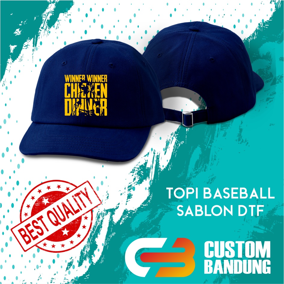 Topi Baseball PUBG 3 Pria Wanita Topi Cap Bisa Tulis Nama Bisa COD Original High Premium Quality