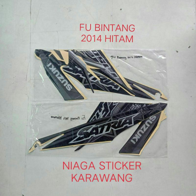 Striping Satria Fu 2014 hitam