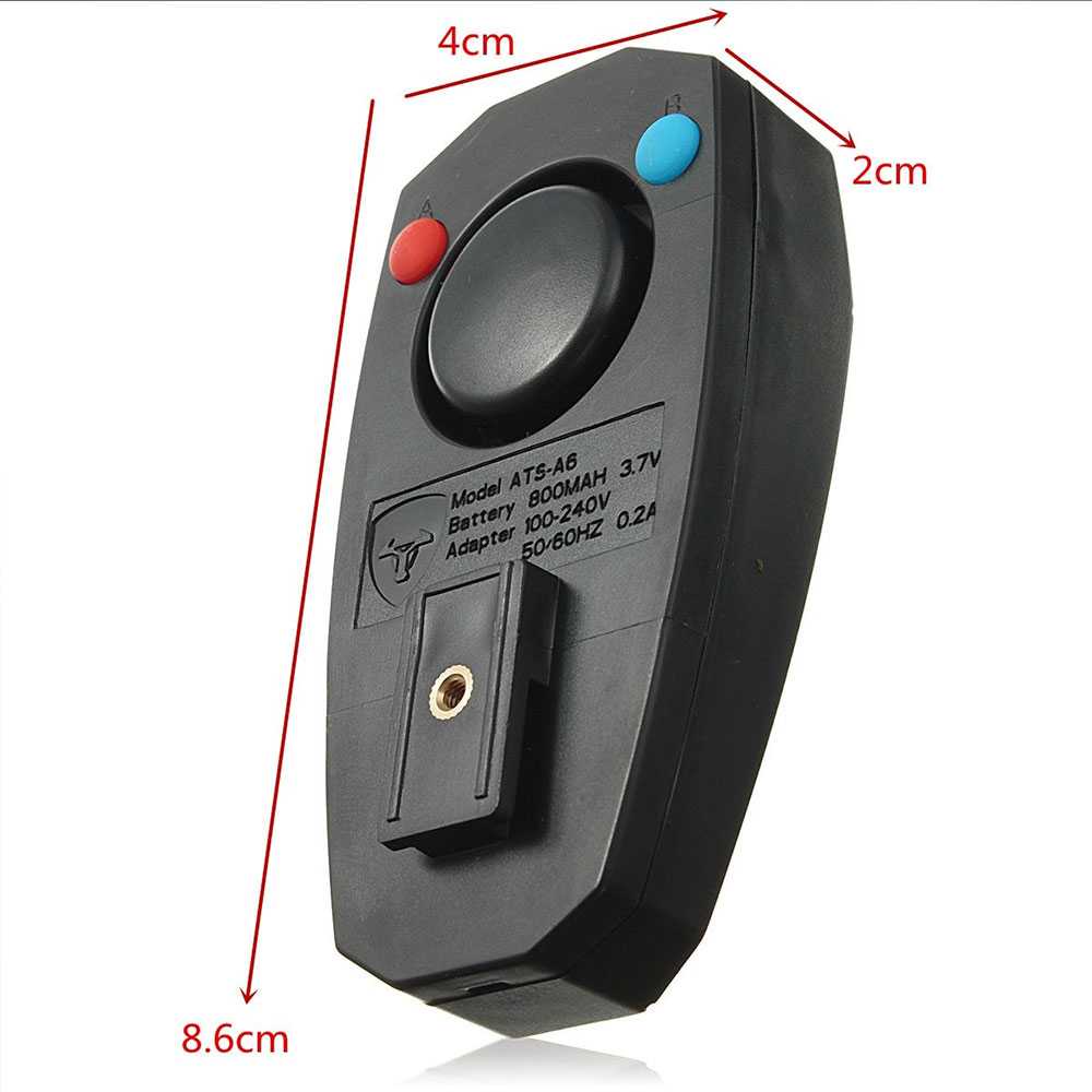 ANTUSI Alarm Anti Maling Remote Control Lampu Belakang Sepeda - A6