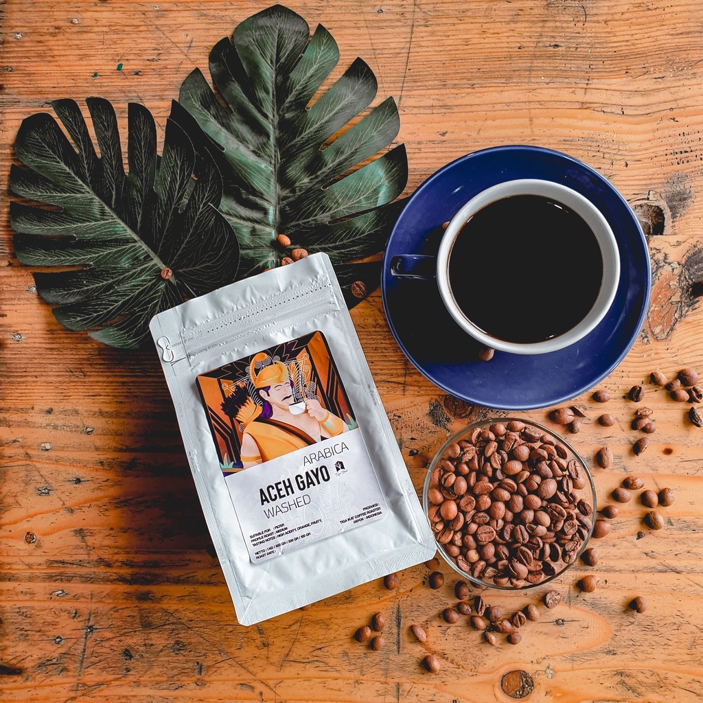 

KOPI ARABIKA ACEH GAYO WASHED - SINGLE ORIGIN BIJI KOPI / BUBUK - 1 KG