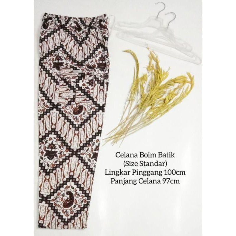 Celana Boim Batik Dewasa fit to XXL /JUMBO Panjang Santai Extra Big Size Supplier