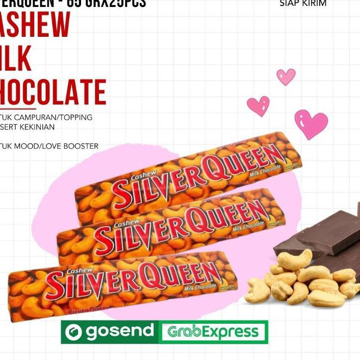 

Import Terlaris PROMO [READY STOCK ] COKLAT SILVERQUEEN 65 gr SIAP KIRIM coklat valentine