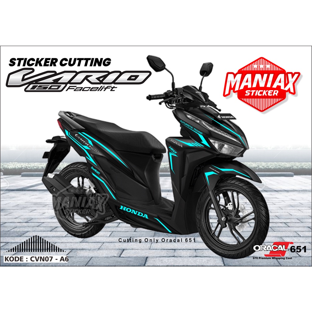 Jual Cutting Sticker Body Honda Vario New 150 - Stiker Cutting Vario