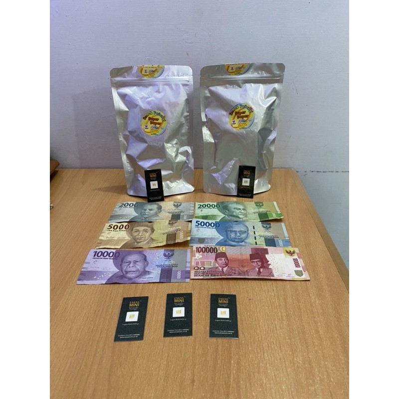 Snack Berhadiah Uang Duit Kuping Gajah Pelangi Super Duper