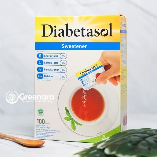 

Diabetasol Sweetener / Gula Diabetes 100Pc