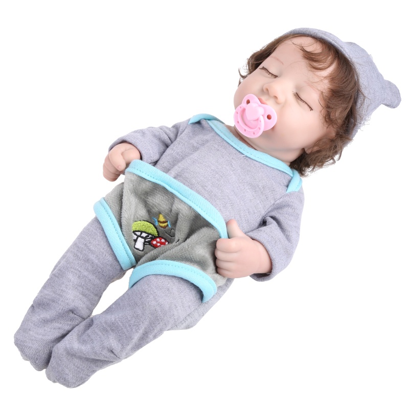 Mary 30cm/11.81in Realisitc Untuk Boneka Tidur Vinyl Aksesoris Mainan Dapat Dicuci Untuk Boneka Look