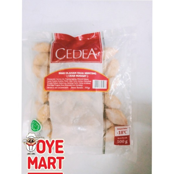 CEDEA CRAB NUGGET 500GR NAGET IKAN RASA KEPITING HARGA PROMO NAGET IKAN