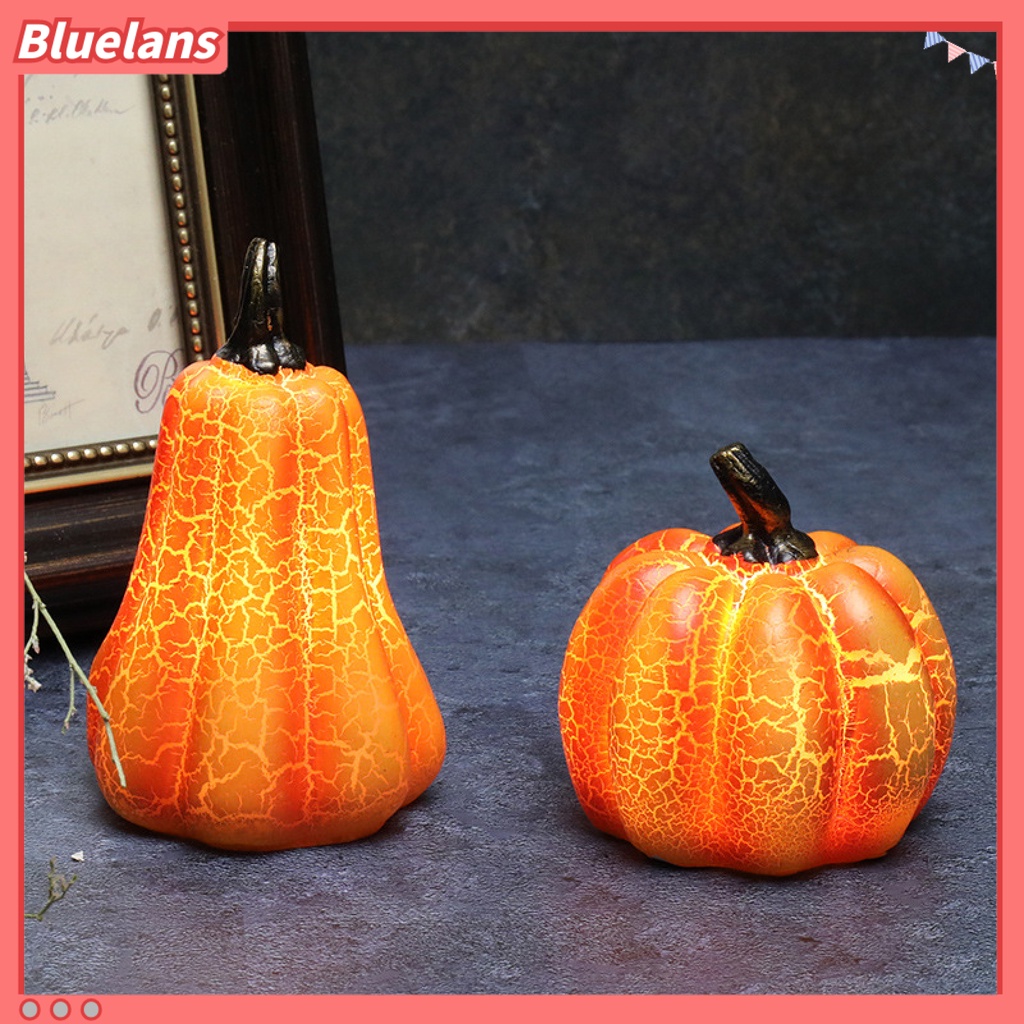 Lampu Bentuk Labu 3D Bahan Resin Untuk Perlengkapan Pesta Halloween