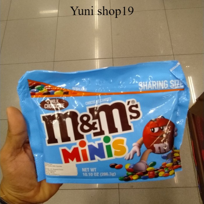 

m&m milk choco minis 286gr