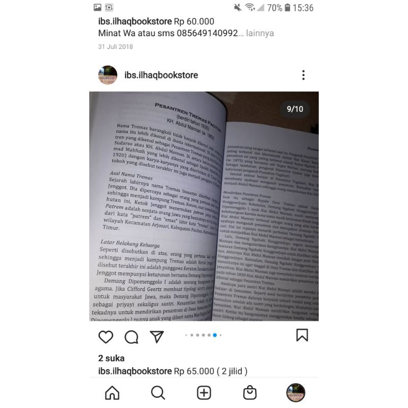 Napak tilas masyayih diJAWA buku ada 2 JILID