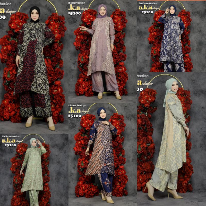 5100>SETELAN CELANA KULOT BATIK BABY PREMIUM SEMI SUTRA BAJU KURUNG MELAYU a.k.a design