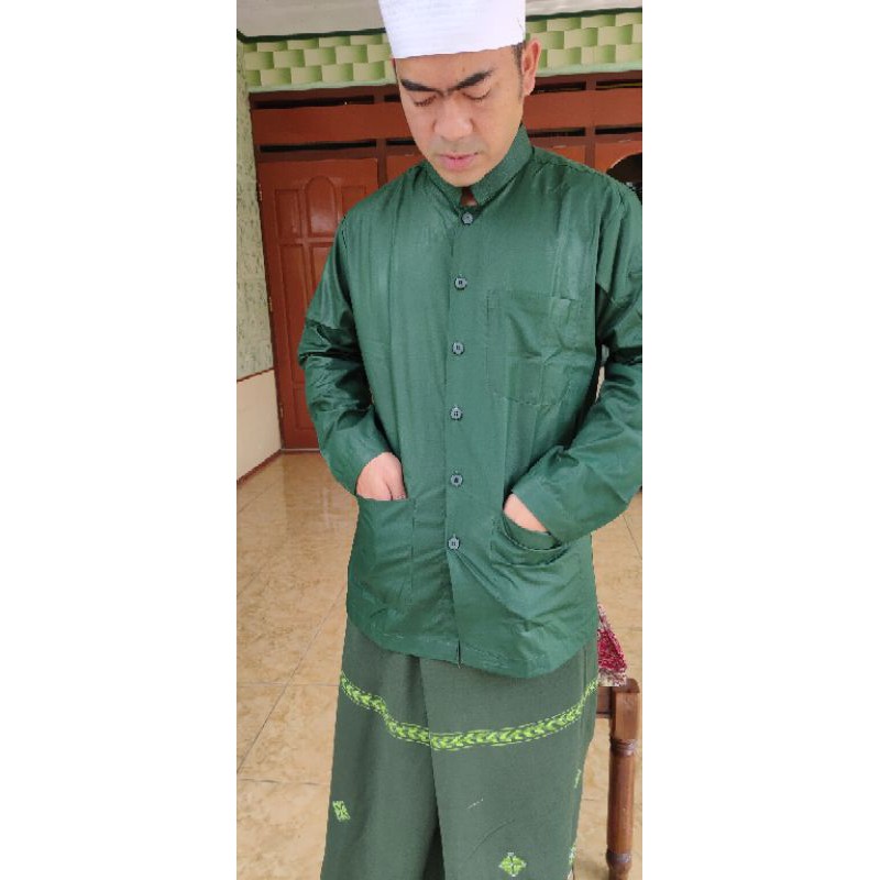 BAJU KOKO ALLEBAS HIJAU XXL