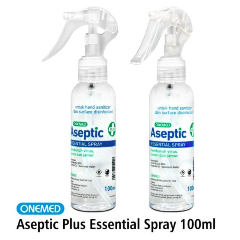 One Med Aseptic Hand Sanitizer Plus Essential 100 ml Spray OneMed