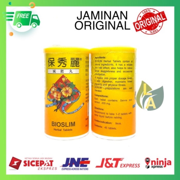 BIoslim Herbal Tablet Obat Pelangsing  Menurunkan Berat Badan Diskon